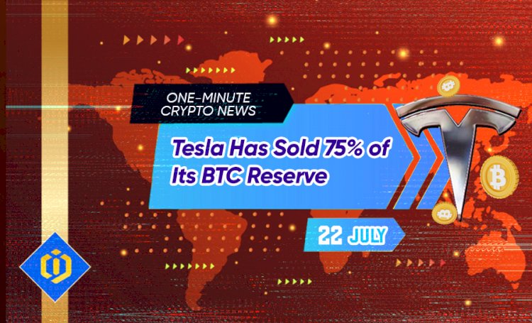 Tesla Has Sold 75% of Its BTC Reserve