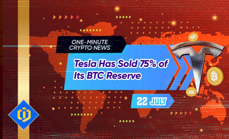 Tesla Has Sold 75% of Its BTC Reserve